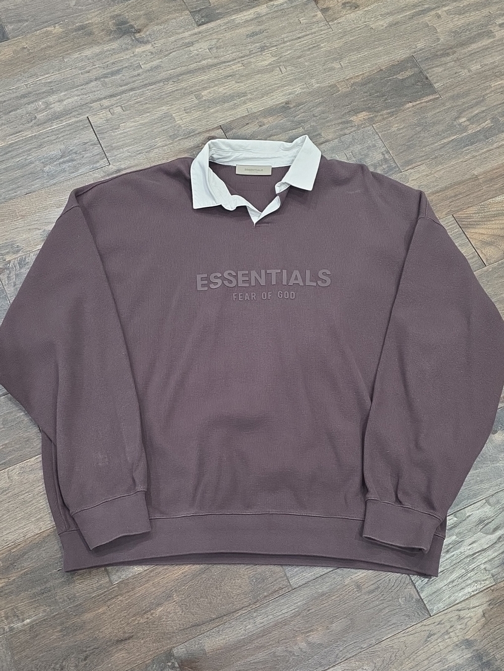 Fear of God ESSENTIALS Crewneck Sweater in Plum